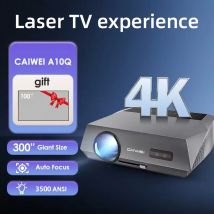 Proiettori a fascio 4K CAIWEI per la correzione automatica della messa a fuoco di film Smart Android Wifi Proiettore Home Theater Full HD 1080P Versione globale