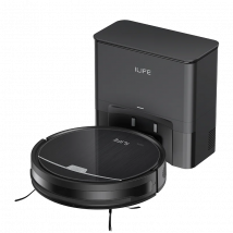 Ilife V9Pro Robot Vacuum, Self-Emptying, 3000Pa Strong Suction, Gyro Navigation, Schedule, App/Alexa Control, for Pet Hair
