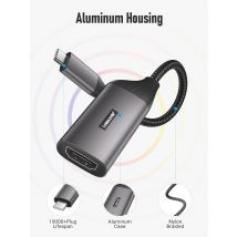 Lemorele L11 USB Hub USB C to HDMI 4k@30hz Display Adapter For MacBook Pro Air iPad Pro Samsung Galaxy S21 S20 USB-C HDMI Adapte