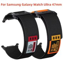 Per cinturino sportivo in nylon per Samsung Galaxy Watch Ultra 47mm cinturino di ricambio per accessori per cinturini Galaxy Ultra 47mm