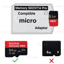 Per PSVita SD2VITA 6.0 Micro Adattatore Della Scheda di Memoria Per PS Vita 1000 2000 Henkaku 3.65 Sistema SD Slot Per Scheda di Gioco Convertitore