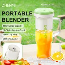 Jiucer portatile da 23 once con batteria ricaricabile USB-C, design facile da pulire, per fitness all'aperto, viaggi e uso quotidiano