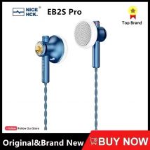 NiceHCK EB2S PRO HIFI Microfono cablato Auricolare Unità dinamica da 15,4 mm Auricolare per basso con cavo misto OCC placcato argento IEM
