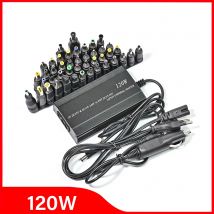 Regolabile 120W 220v 110v a 12V 15V 16V 18V 19V 20V 22V 24V Caricabatteria per auto Universale AC DC Adattatore di alimentazione USB Notebook