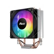 Ruix X2000 Air CPU Cooler 2 Heatpipes Radiator Cooling RainbowRGB 3PIN Fan Quiet Ventilador For Intel 115X 1200 1700 AM4 AM5 AMD