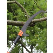 VEVOR Manual Pole Saw 7.3-27 ft Extendable Tree Pruner Sharp Steel Blade High Branches Trimming