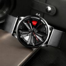 2 teile/satz Herrenmode Uhr Runde Analog Edelstahl Männliche Uhren Sportliche Herren Quarz Armbanduhr Ramadan Lehrer Tag Geschenk
