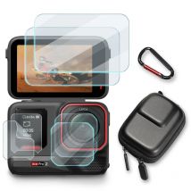 Zestaw akcesoriów do kamery sportowej Insta360 Ace Pro2, torba do przechowywania, etui, folie ochronne na ekran do Ace Pro 2 Mini, futerał do przenoszenia.