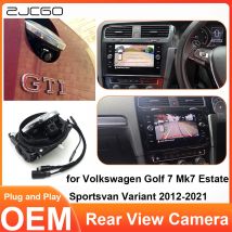 for Volkswagen VW Golf 7 Mk7 Sportsvan Estate Variant Car Rear View Reverse Backup LOGO OEM Camera Plug and Play MQB CanBus