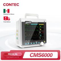 CONTEC Portable Patient Monitor Human/Veterinary  8" Vital Sign Monitor ECG NIBP RESP SPO2 PR TEMP (Printer&Etco2 Option)