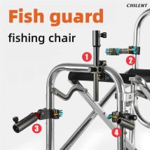 LINNHUE Fishing chair set battery holder umbrella holder bait tray holder fish protector full set of general accessories