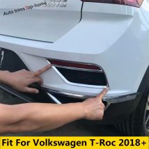 Auto Hinten Schwanz Lampe Nebel Licht Nebelscheinwerfer Trim Aufkleber Abdeckung Rahmen Fit Für VW Volkswagen T-Roc T Roc 2018 2018 2020 Auto Zubehör