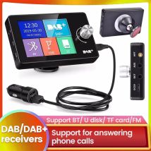 DAB+ Car Digital Radio FM Receiver BT SD TF MP3 Player 2.8 Inch Screen DAB for European Car Audio Signal Broadcasting Phone Call