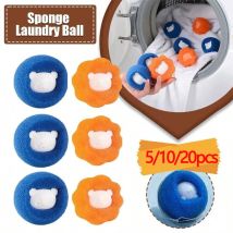 5/10/20pcs Spugna Palla da Lavanderia Levapelucchi per Abbigliamento Lavatrice Sfera di Pulizia Gatto Rimozione Dei Capelli Vestiti Rullo di Pulizia