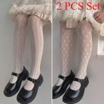 2/1 PCS Dünne Atmungsaktive Baby Mädchen Strumpfhosen Kinder Tanz Strumpf Socke Kinder Schule Student Strumpfhosen Prinzessin Schwarz Weiß Strumpfhosen