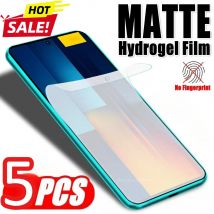 5 SZTUK Matowej Miękkiej Foli do Xiaomi Poco X7 F7 M7 Plus Folia Hydrożelowa Anty-Odcisków Palców do Xiaomi Poco F7 Ultra X7 M7 4G Bez Szkła
