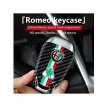 ABS Paint Key Case Key Protection Cover Decoration Box 2018 Car Key Car-styling for Alfa Romeo Giulia Stelvio 2017 Plastic