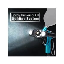 Universal Spray Paint Gun Lighting System Automotive Spray Gun Fill Light with White/Warm Two-Color Light Adjustable Size