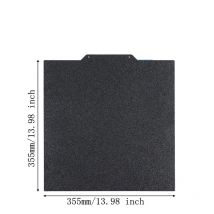 ENERGETIC Voron 2.4 Druckplatte 355x355mm Texturierte PEI-Platte Doppelseitige PEI Magnetische Federstahl-Druckfläche für Sovol SV08, SV03