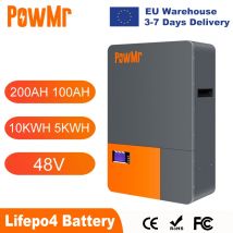 Stock de la UE PowMr 400AH 200AH 100AH batería de litio 48V 20KWH 10KWH 5KWH energía Solar LiFePO4 batería 6000 ciclos hasta 16 Series