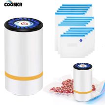 Pompa d'aria elettrica Pompa d'aria automatica portatile Sigillatrice sottovuoto ricaricabile per alimenti freschi con sacchetto per imballaggio sottovuoto senza BPA