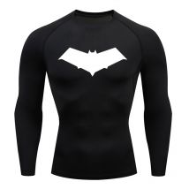 Compression Shirt Men Short Running T Shirt Gym Sports Top Quick Dry Breathable Black Fitness Sportswear Bodybuilding Clothing