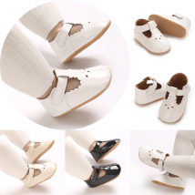 Einfarbig atmungsaktive Rretr Mary Jane Frühling Baby Schuhe PU Neugeborene Mädchen Schuhe Erste Wanderer Prinzessin Bowknot Baby Prewalke