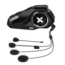 Auricolari Bluetooth Lexin G1 per casco da moto, assistenza vocale, musica, impermeabilità IP67, altoparlanti ad alta definizione