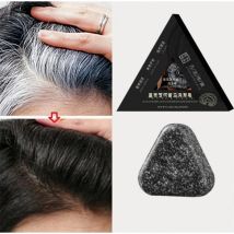 Natürliche schwarze Haar-Shampoo-Seife, handgefertigt, mit Ganoderma Polygonum Multiflorum, nährende, glänzende Haar-Kräuter-Haarwachstumsseife