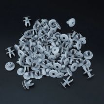 50Pcs Auto Befestigungen Trim Panel Futter Clips Grau Kunststoff Retainer Rievts Für VW Volkswagen T4 T5 Transporter Eurovan