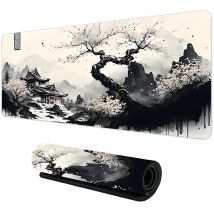 Tappetino per mouse sakura paesaggio accessori da scrivania Tappetino per giocatori Tappeto per tastiera Xxl 1000X500x3MM Tappetino per scrivania Tappeto per ufficio Tappetini per mouse da gioco