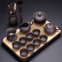 Handgemachte lila Ton Teekanne Teetasse Teezeremonie Keramik Teeset Kung Fu Topf Topf Service Tasse chinesische Getränke hohe Qualität