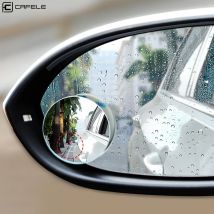 Espejo retrovisor de coche, espejo de punto ciego de 2 piezas, HD, cristal convexo de grado ajustable, accesorios universales para coche, ampliar horizontes