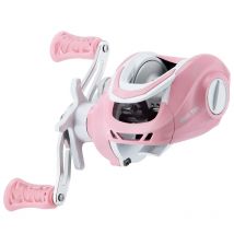 HAUT TON PINK Baitcasting Fishing Reel, 5KG Max Drag, 6.3:1 High Speed Gear Ratio, Metal Spool, Durable High-strength Nylon Body