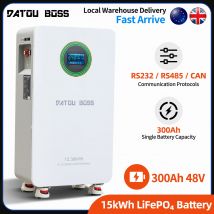 Batteria DATOUBOSS 15kwh lifepo4 300Ah 48V 8000 cicli Supporto con touch screen Datouboss LiFePo4 rimovibile per uso camper