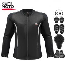 Giacca da motociclista unisex da equitazione estiva con set da 7 pezzi Equipaggiamento protettivo CE Attrezzatura protettiva per il corpo superiore in rete morbida e traspirante