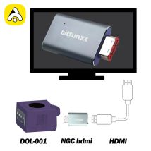 BitFunx Digital HDMI™ Converter For Nintendo Gamecube DOL-001 Console With  Line Doubler Scanline Adapter For NGC AV to HDMI