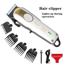 Tagliacapelli professionale Potente batteria al litio Trimmer ricaricabile USB Display a LED Home Man Barba Rasoio Macchina per tagliare i capelli