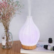 Vaso in tessuto di legno Aromaterapia Umidificatore Vaso per uso domestico Umidificatore ad ultrasuoni Muto Umidificatore colorato Strumento spray
