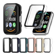 Etui PC + ze szkła hartowanego do zegarka Huawei Fit 2 Fit2 Pełna osłona ekranu