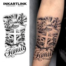Temporäres Tattoo „Dove Of Peace“, hält bis 15 Tage, neue Technologie, magischer, wasserfester, semi-permanenter Aufkleber.