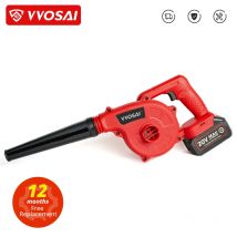 VVOSAI 20V Giardino Cordless Ventilatore Aspirapolvere Aria Pulita Ventilatore per Polvere Soffiare Collettore di Polveri Computer Operazione A Mano Strumento di Potere
