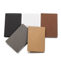 50 teile/los 5x5cm 6x9cm Kraft Papier Karte Ohrringe Halsketten Display Karten für Schmuck Verpackung karton Hängen Preis Tag Karte