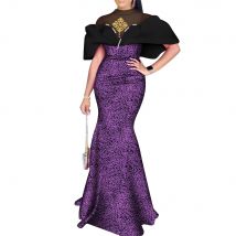 Afrikanische kleider für frauen party elegantes afrika weibliches outfit mode damen druck wachs