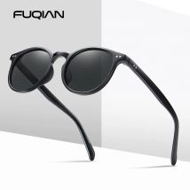Fashion Small Round Polarized Sunglasses Men Women Vintage Ultra Light TR90 Sun Glasses Stylish Anti-glare Driving Shades