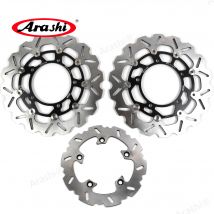 Arashi CNC disco de freno trasero delantero flotante completo disco de rotores para SUZUKI GSR400 GSX F 650 GSF650 BANDIT GSR750 GSF BANDIT 1250