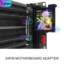 Maßgeschneiderter Motherboard ATX 24Pin Lenkadapter, Computer Netzteil rechtwinkliger Transferanschluss 5V ARGB AURA SYNC PC Modding