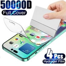 4Pcs Hydrogel Film Volle Abdeckung Für iPhone 11 12 13 14 15 Pro Max Screen Protector Für iPhone 14 15 plus XS MAX Bildschirm Schutz