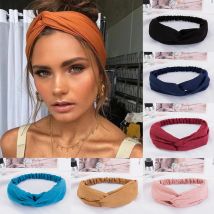 2024 Nuovo Design Moda Donna Estate Stile Fasce Bohemian Girl Croce Turbante Fasciatura Bandane Fasce per capelli Accessori per capelli