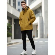STG Men's Hooded Crock Jacket Waterproof and Windproof Trendy Long Sleeve Spring Autumn Casual Handsome Outdoor Sweatshirt